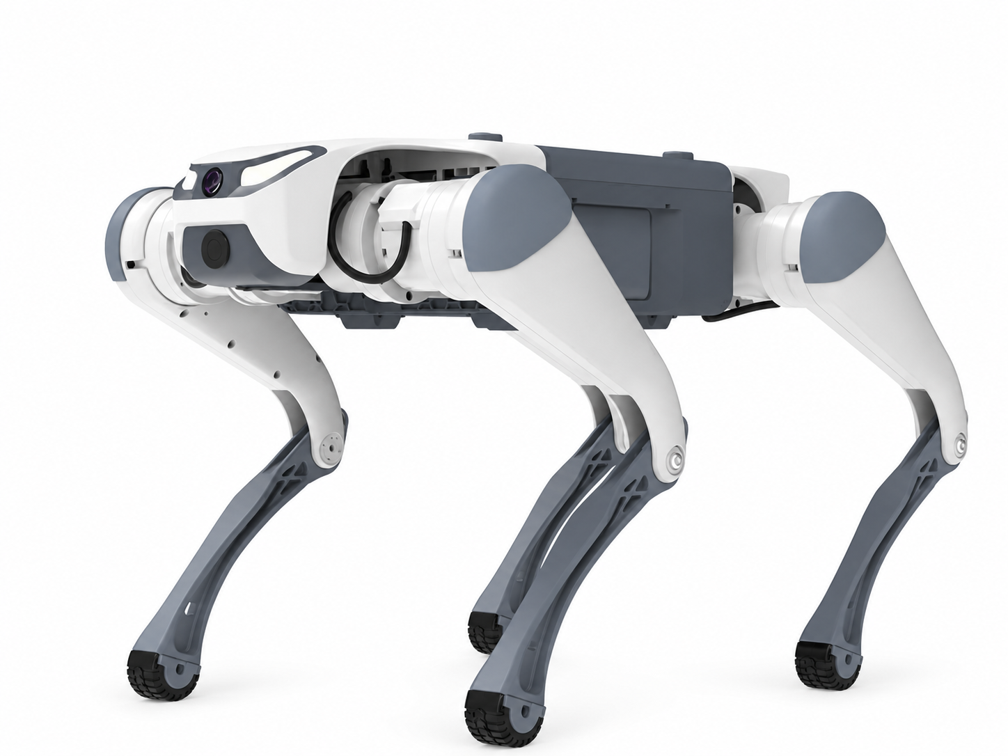 DEEP Robotics Lite3, white studio photo/render from the side