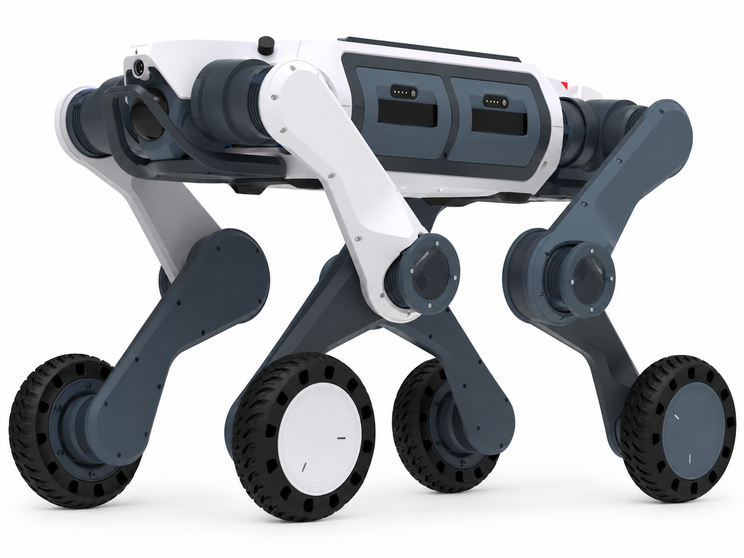 DEEP Robotics Lynx-series wheeled-leg robot, studio photo on a white background
