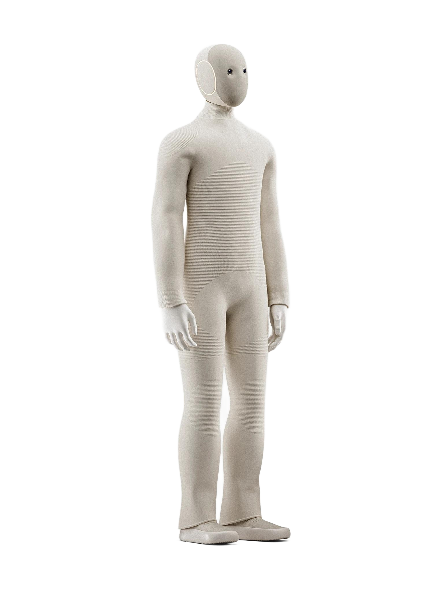 1X NEO, standing humanoid robot, manufacturer product photo
