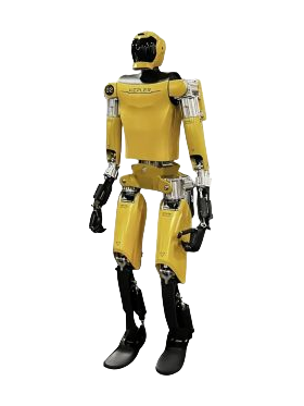 Kepler Forerunner K2, yellow and black bipedal humanoid robot, product image