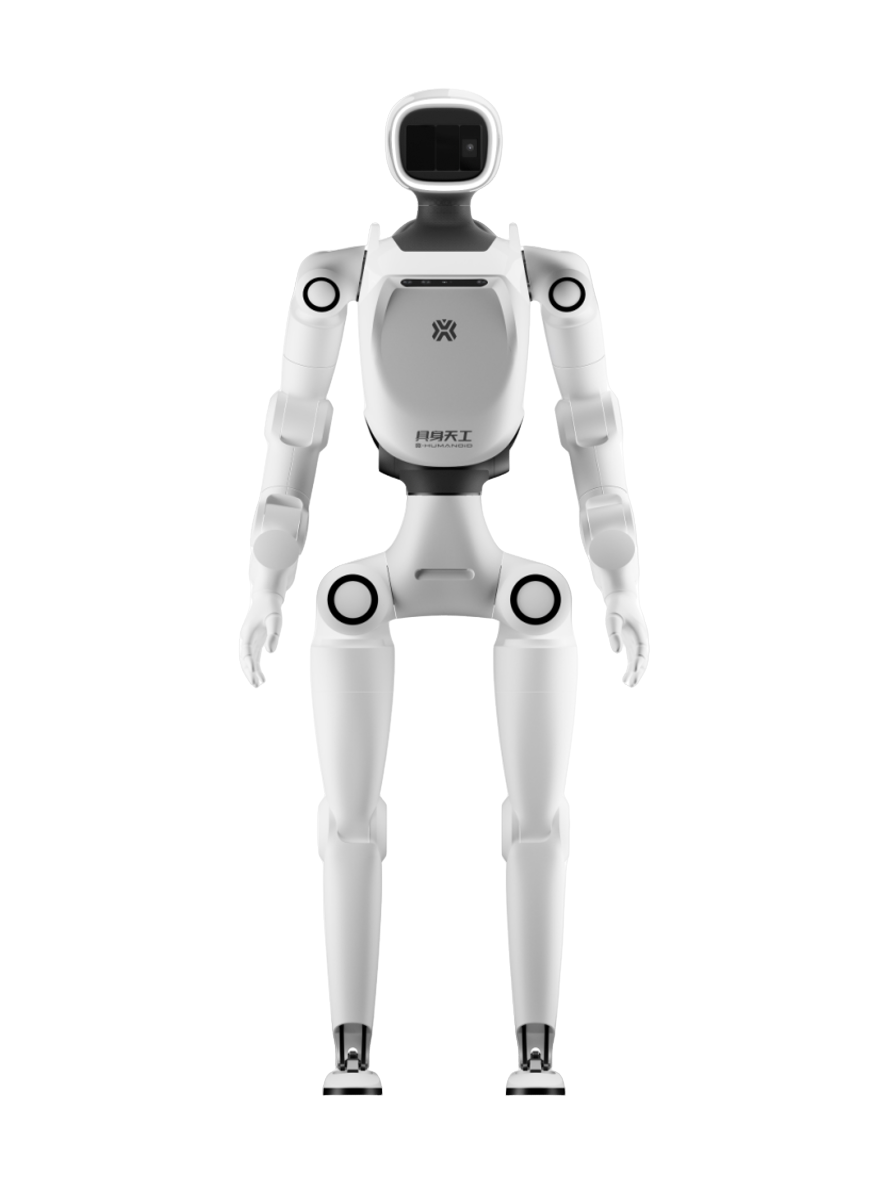 X-Humanoid Tiangong Omni, white bipedal humanoid robot seen from the front, manufacturer rendering
