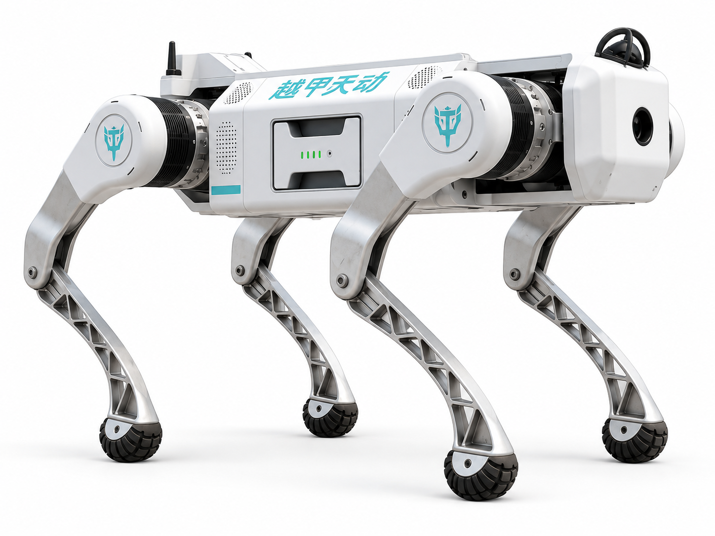 Yuejia Lingdong YJ30Max, walking quadruped robot, field photo at an electrical transformer station